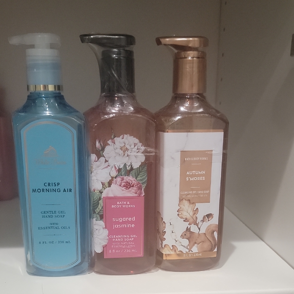 Bath & Body Works Hand Soap - Autumn Smores, Crisp Morning Air, Sugared Jasmine